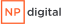 np-digital logo text on plain background